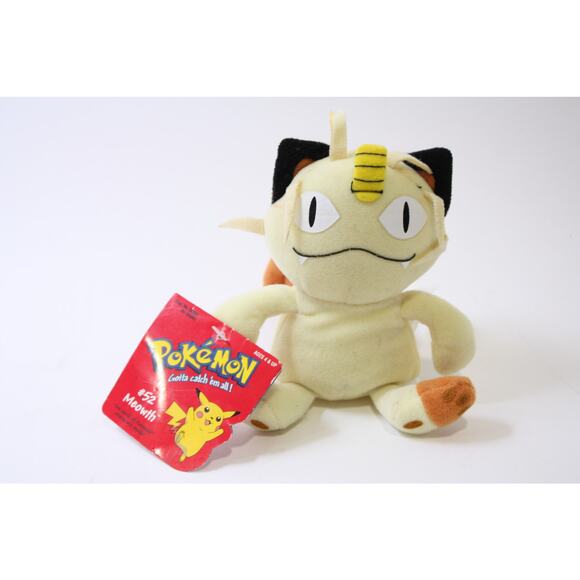 Pokemon, Meowth, Small Plush, Vintage, Stuffed Animal, Soft, Toy ~ 250507-WH 225 - Picture 1 of 2